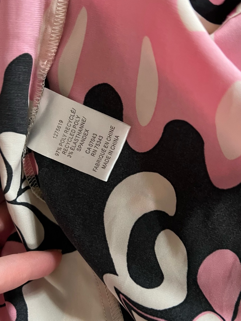 Rachel Zoe Pink & Black Floral Button-Up Blouse - Picture 3 of 3
